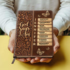God Says I Am | Personalized Leather Cover Notebook