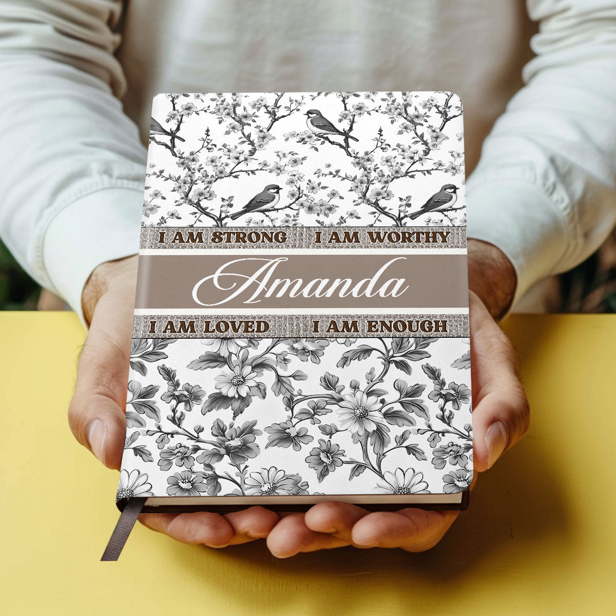 Affirmation | Personalized Leather Cover Notebook