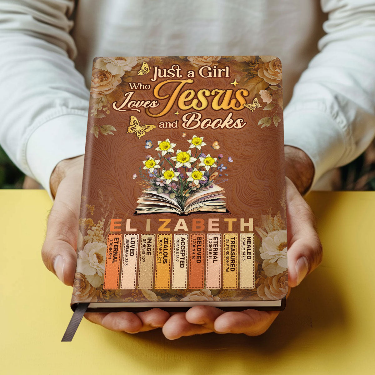 God Says I Am | Personalized Leather Cover Notebook