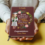 The Lord Will Guide You Always | Personalized Leather Cover Notebook