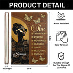 She Is Name | Personalized Leather Cover Notebook