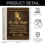 Thank You Pastor | Personalized Leather Cover Notebook