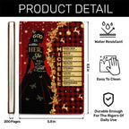 God Is Within Her She Will Not Fall | Personalized Leather Cover Notebook