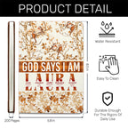 God Says I Am | Personalized Leather Cover Notebook