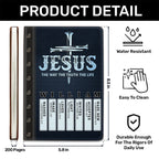 Jesus The Way The Truth The Life | Personalized Leather Cover Notebook