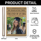 The Graduation Times | Personalized Leather Cover Notebook