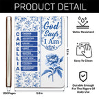 God Says I Am | Personalized Leather Cover Notebook