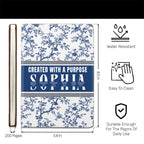 Created With A Purpose | Personalized Leather Cover Notebook