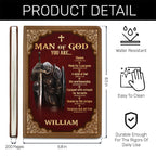 Man Of God Royal | Personalized Leather Cover Notebook