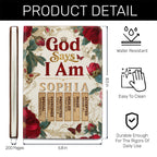 God Says I Am | Personalized Leather Cover Notebook