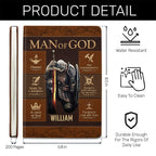 Man Of God | Personalized Leather Cover Notebook