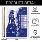 God Is Within Her She Will Not Fall | Personalized Leather Cover Notebook