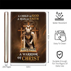 A Child Of God, A Man Of Faith | Personalized Leather Cover Notebook