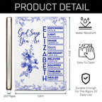 God Says I Am  | Personalized Leather Cover Notebook