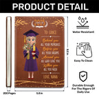 Behind You All Your Memories | Personalized Leather Cover Notebook
