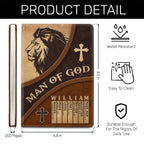 Man Of God | Personalized Leather Cover Notebook