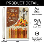 Fall For Jesus  | Personalized Leather Cover Notebook