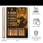 Warrior Of Christ | Personalized Leather Cover Notebook