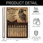 Soar On Wings Like Eagles  | Personalized Leather Cover Notebook