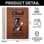 I Can Do All Things Through Christ Who Strengthens Me | Personalized Leather Cover Notebook