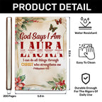 God Says I Am | Personalized Leather Cover Notebook