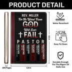 For No Word From God Will Ever Fail | Personalized Leather Cover Notebook