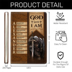God Says I Am | Personalized Leather Cover Notebook