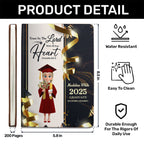 Trust In The Lord With All Your Heart | Personalized Leather Cover Notebook
