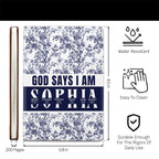 God Says I Am | Personalized Leather Cover Notebook