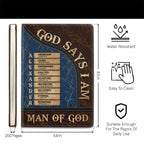 Man Of God  | Personalized Leather Cover Notebook