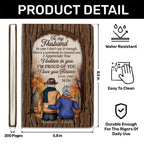 To My Husband | Personalized Leather Cover Notebook