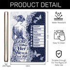 God Is Within Her She Will Not Fall | Personalized Leather Cover Notebook