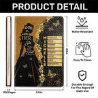 God Is Within Her She Will Not Fall | Personalized Leather Cover Notebook