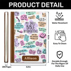 My Daily Bible Affirmations | Personalized Leather Cover Notebook