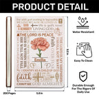 For With God Nothing Is Impossible | Personalized Leather Cover Notebook