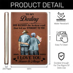 God Blessed The Broken Road | Personalized Leather Cover Notebook