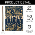 Lion Of Judah Shepherd Of Peace | Personalized Leather Cover Notebook