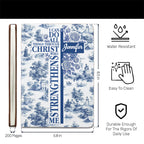 I Can Do All Things Through Christ Who Strengthens Me | Personalized Leather Cover Notebook