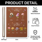 Grandma's Garden | Personalized Leather Cover Notebook