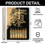 Man Of God | Personalized Leather Cover Notebook