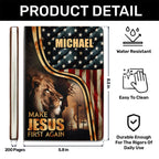 Make Jesus First Again | Personalized Leather Cover Notebook