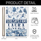 God Says I Am | Personalized Leather Cover Notebook