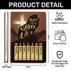 Man Of God | Personalized Leather Cover Notebook