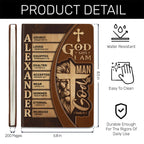 Man Of God | Personalized Leather Cover Notebook