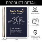 Dad's Story | Personalized Leather Cover Notebook