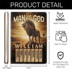 Man Of God | Personalized Leather Cover Notebook