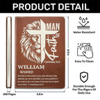 Man Of God | Personalized Leather Cover Notebook