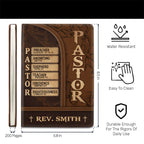Pastor The Man Of God | Personalized Leather Cover Notebook