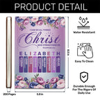 I Can Do All Things Through Christ Who Strengthens Me | Personalized Leather Cover Notebook