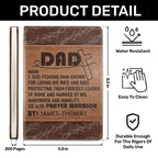 Dad Definition | Personalized Leather Cover Notebook